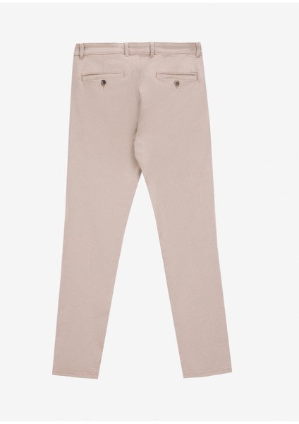 Normal Bel Normal Paça Slim Fit Bej Erkek Pantolon ACE001252276_BEJ