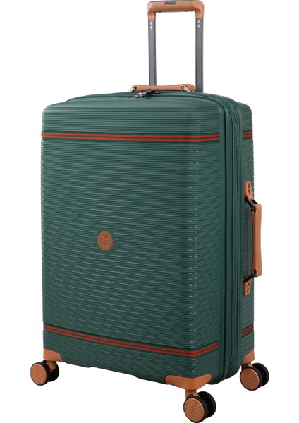 Itluggage Yeşil Çekçekli Sert Valiz Advantageous Orta