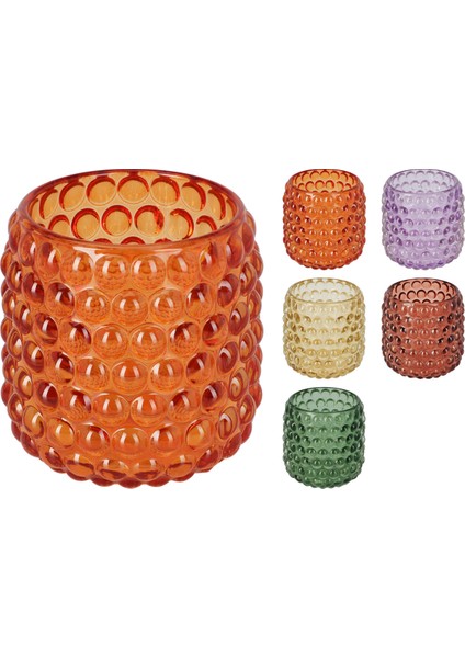 Çok Renkli Mumluk Mumluk 5 Asortili 8.5cm