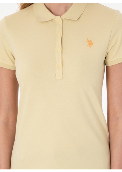 Polo Yaka Açık Haki Kadın T-Shirt GTP-IY025 indirimleri