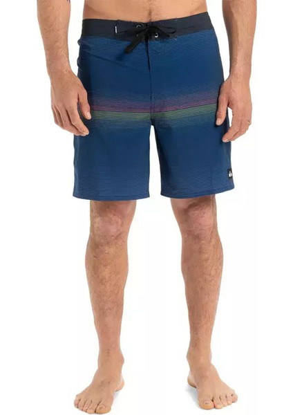 EQYBS04889 Surfsılk Straıght Leg 18 Mavi Normal Bel Standart Kalıp Erkek Şort Mayo