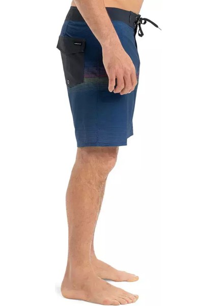 EQYBS04889 Surfsılk Straıght Leg 18 Mavi Normal Bel Standart Kalıp Erkek Şort Mayo