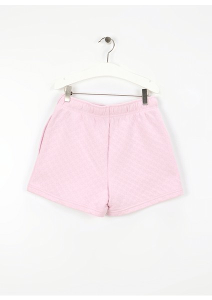 Bağlamalı Bel Normal Pembe Kız Çocuk Şort 4CG809-AJK-CNVG Star Poıntelle Shrt