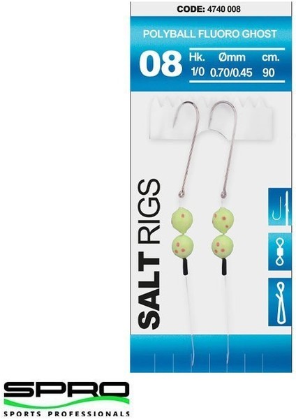 Polyballfluroghost Iki Iğneli Deniz Takımı #1/0