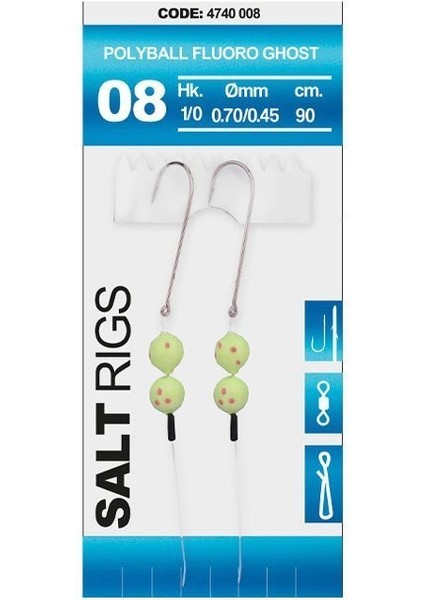 Polyballfluroghost Iki Iğneli Deniz Takımı #1/0 fiyatları