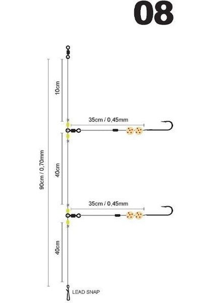 Polyballfluroghost Iki Iğneli Deniz Takımı #1/0 modelleri