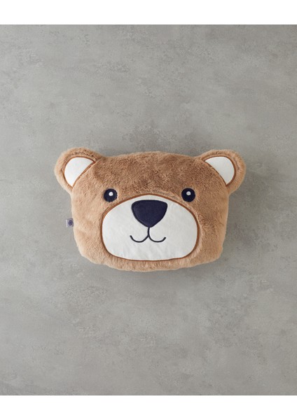 Happy Bear Bebe Dekoratif Kırlent 35 x 26 cm Kahve