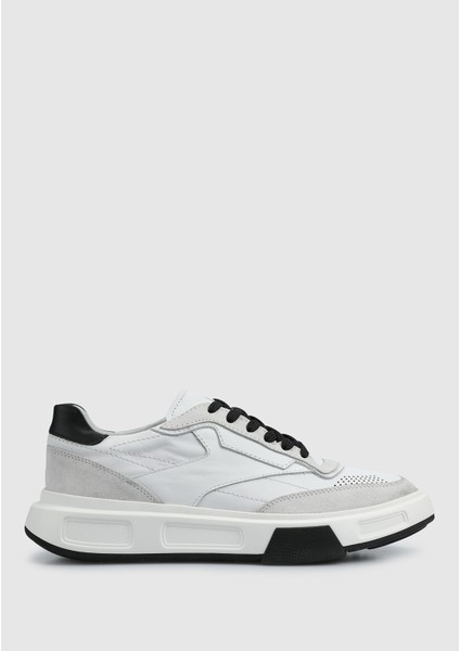 Beyaz Deri Erkek Sneaker
