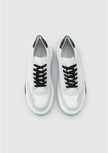 Beyaz Deri Erkek Sneaker indirimleri