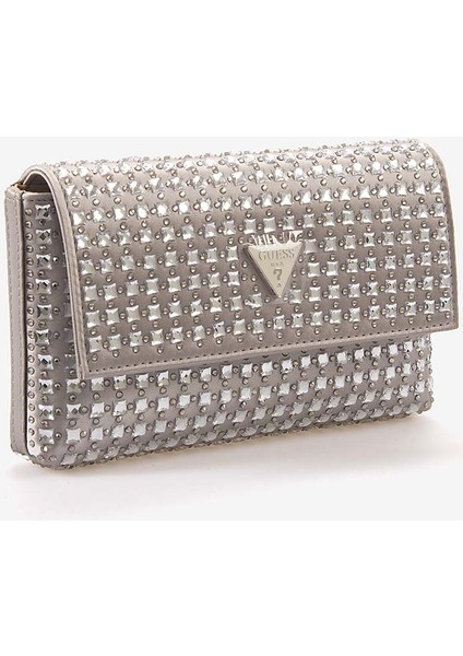 Kadın Gümüş Logolu Omuz Çantası HWIY9350700 fiyatları