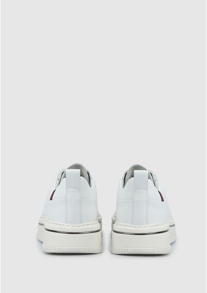 Beyaz Deri Erkek Sneaker fırsatları