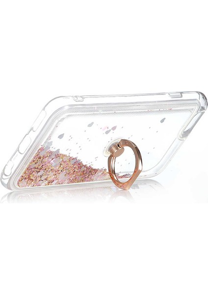 Apple iPhone 8 Kılıf Gold Liss Sulu Simli Silikon Kapak Orijinal Esnek Ince Geliştirilmiş Dayanıklı Darbe Karşıtı Koruyucu Yeni Nesil Tasarım (Apple iPhone 8, Gold) fiyatları