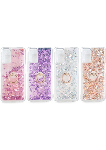 Oppo A72 Kılıf Pembe Liss Sulu Simli Silikon Kapak Orijinal Esnek Ince Geliştirilmiş Dayanıklı Darbe Karşıtı Koruyucu Yeni Nesil Tasarım (Oppo A72, Pembe) modelleri