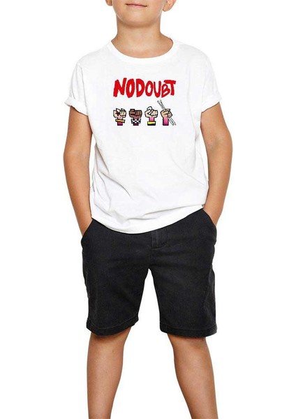 No Doubt Cartoon Beyaz Çocuk Tişört