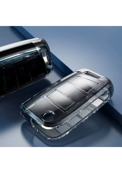 Seat Ateca Sustalı Şeffaf-Füme Anahtar Kılıfı