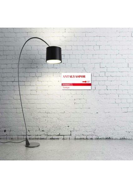 Antalyaspor Metal Posteri - Sokak Tabelası Görünümlü Parlak Tablo