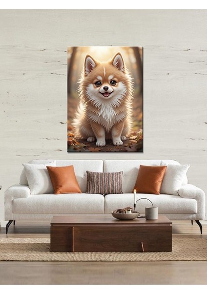 Sevimli Boo Köpek Ahşap Tablo