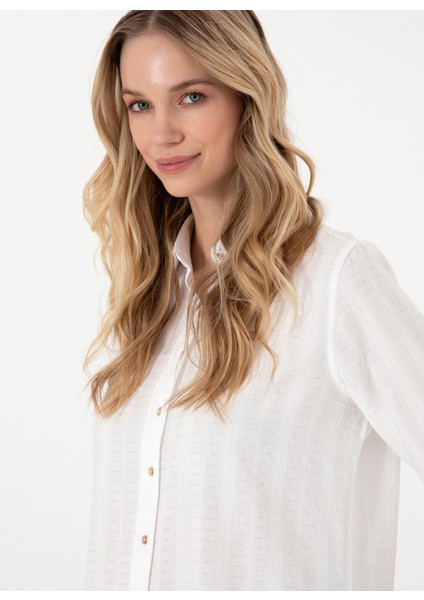 Standart Gömlek Yaka Beyaz Kadın Gömlek Maysı fiyatları