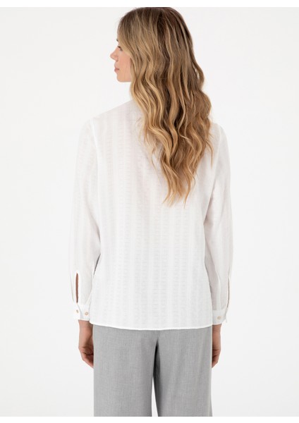 Standart Gömlek Yaka Beyaz Kadın Gömlek Maysı indirimleri