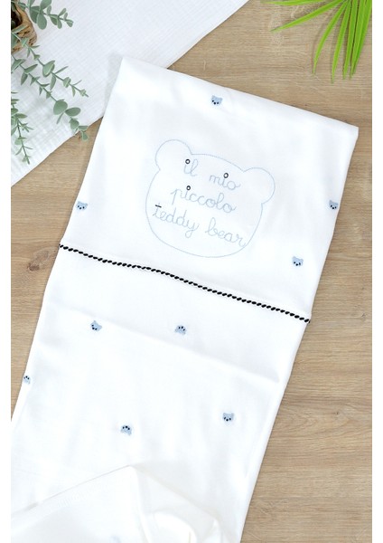 Erkek Bebek Çift Katlı Natural Penye Battaniye STL6987 fiyatları