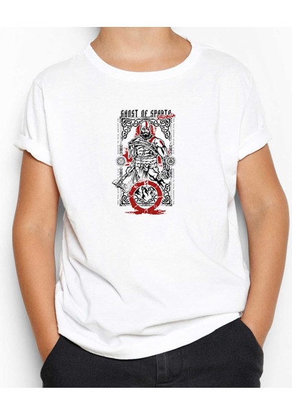 God Of War Valhalla Beyaz Çocuk Tişört