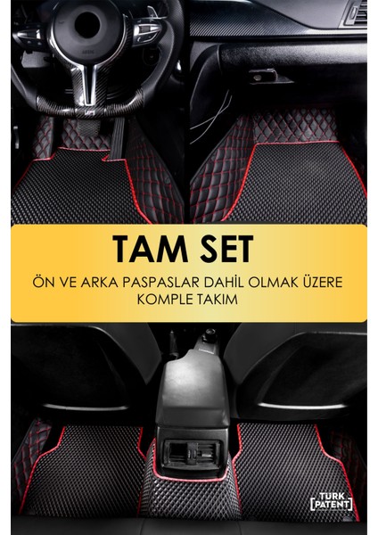 Opel Astra J Kasa (2011-2018) Uyumlu Deri 8d Havuzlu Tam Set Oto Paspas .3