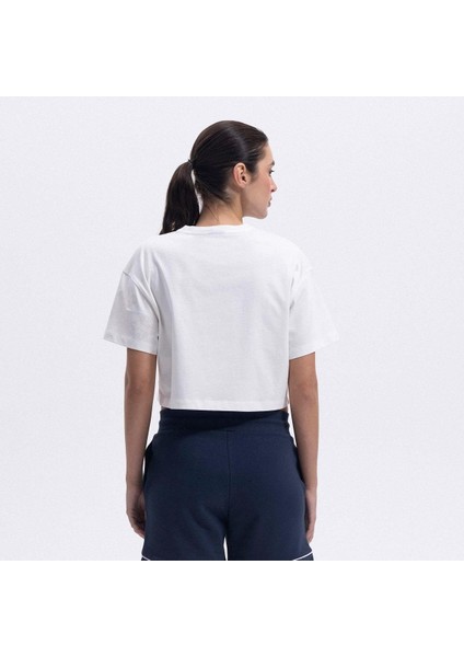 EF376-OF Crop Kadın T-Shirt - Kırık Beyaz fiyatları