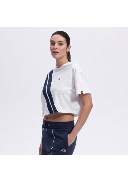 EF376-OF Crop Kadın T-Shirt - Kırık Beyaz modelleri