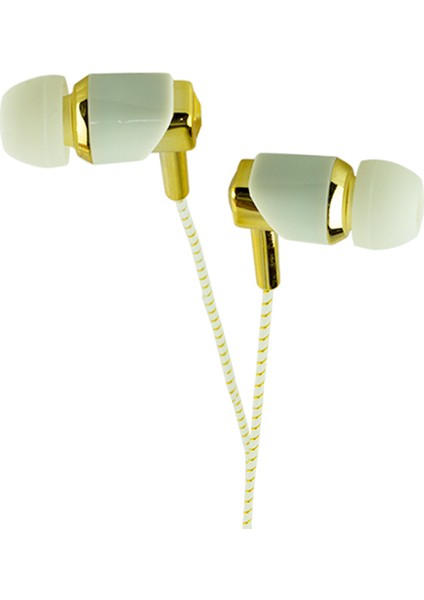 W-8 Mikrofonlu Kulak Içi Kulaklık ( Gold * Gri ) (4767) - ARS3704-3410