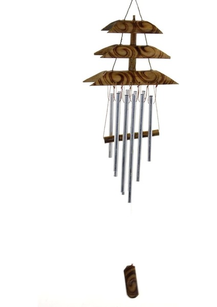 Bambu Metal Çanlı Rüzgar Çanı Repot-4