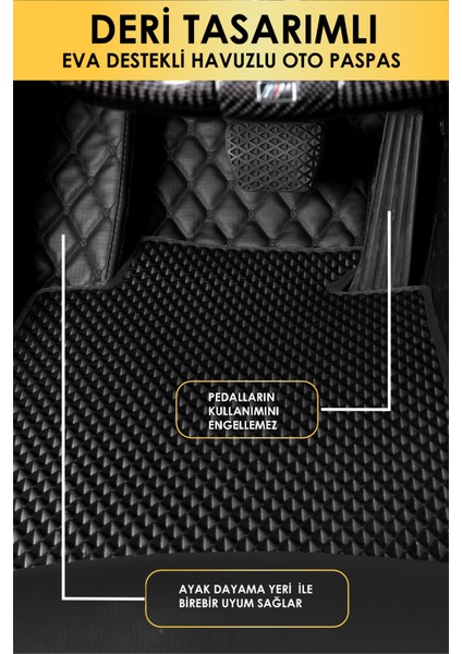 Mercedes EQS50 (2020-2022) Uyumlu Deri 8d Havuzlu Tam Set Oto Paspas .2 fiyatları