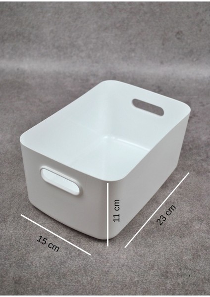 Dolap Içi Düzenleyici Sepet / Dekoratif Saklama Kutusu/ Banyo ve Mutfak ORGANIZER25 cm x 15 cm x 10 cm