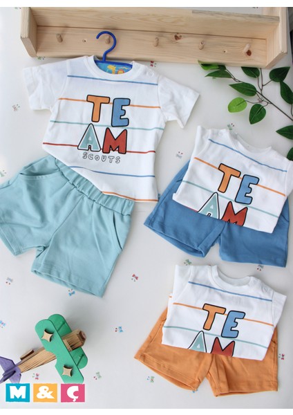 Erkek Bebek Çocuk Takım 2li Takım Alt Üst Pamuklu Baskılı Takım modelleri