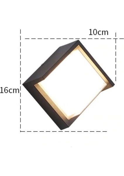 12W Sıva Üstü LED Aplik Gün Işığı Renkli GU10 Beyaz fırsatları