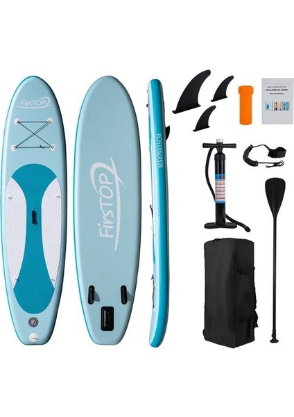 Sp305-15s Fırstop Specıal Edıtıon Paddle Board 305x79x15 Cm Pompa + Kürek Ve Çanta Dahil Set Turkuaz
