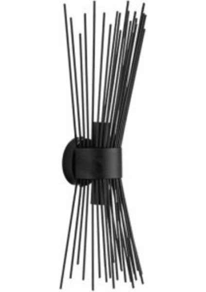 Şık Siyah Metal Aplik, Modern ve Zarif Tasarım, E27 Duy, Dekoratif Aydınlatma