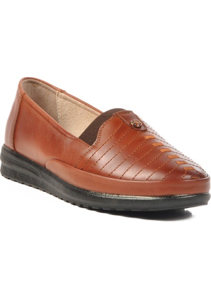Taba Deri Kadın Casual Ayakkabı modelleri