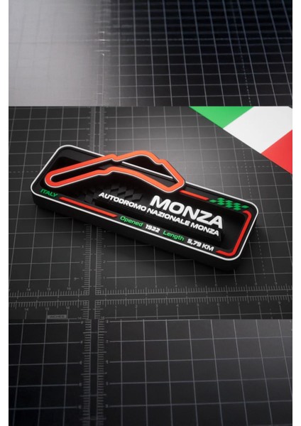 Autodromo Nazionale Monza F1 Pisti 3D Duvar Dekoru 17.5 cm