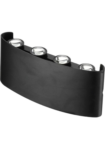 Şık 15W LED aplik, amber ışık, plastik malzeme, GU10 duy, siyah renk, modern ev dekoru modelleri