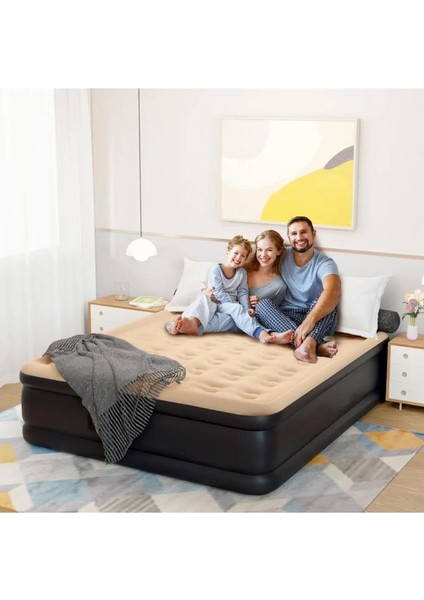 24042 Şişme Yatak Kendinden Elektrikli Pompalı 203x157x47 Cm
