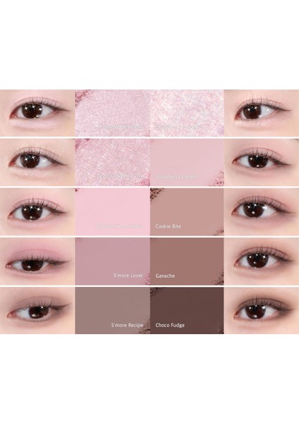 Lilybyred Mood Keyboard / 10’lu Göz Farı 12 Strawberry Chip Smore