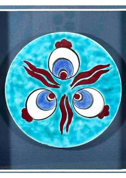 Iznik Çini Çintemani Motifli Plaket