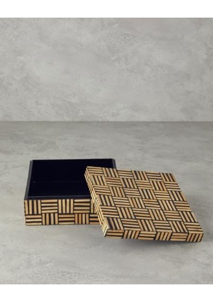 Eser Home Boho Stripe Bambu Dekoratif Kutu Naturel Drk 1107872 fiyatları