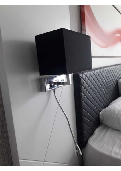 Yatak Başı Okuma Lambalı Abajurlu Ledli Aplik Hotel Yatakodası