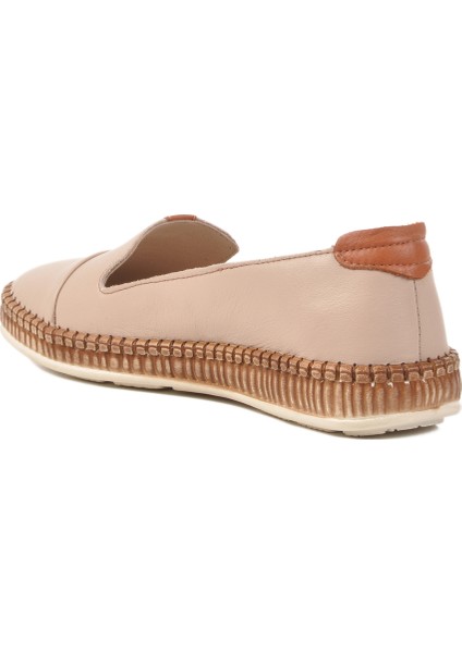 Bej Deri Kadın Casual Ayakkabı fırsatları