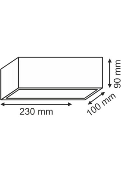 12W Çift Taraflı Günışığı LED Duvar Aydınlatması Siyah Renk, 1 Ampüllü fiyatları