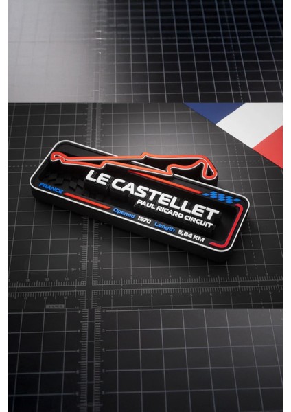 Le Castellet Paul Ricard F1 Pisti 3D Duvar Dekoru 17.5 cm