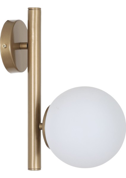 Şık Beyaz Camlı Metal Aplik, E27 duy, modern ve estetik aydınlatma çözümü