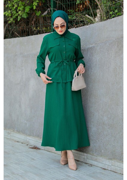 Teen Bluz Etek Takım-Zümrüt modelleri