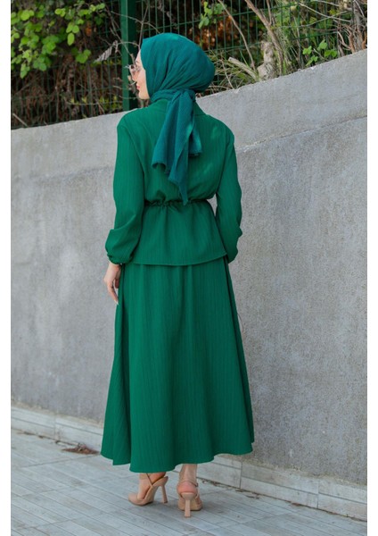 Teen Bluz Etek Takım-Zümrüt fırsatları